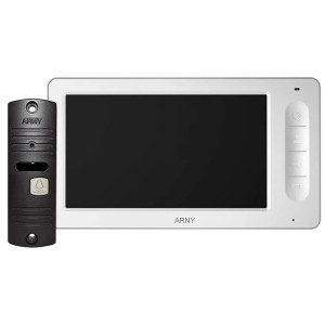Комплект відеодомофона ARNY AVD-7005 (AVD-705 + AVP-05 (v.2)) White + Brown