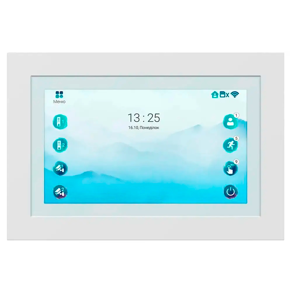 Комплект видеодомофона ARNY AVD-7743A Wi-Fі (AVD-770 ArtLine Wi-Fі + AVP-NG430 2 МП) White + Graphite