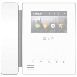 Аудиотрубка BAS-IP SP-AU white к IP-домофону AU-04L