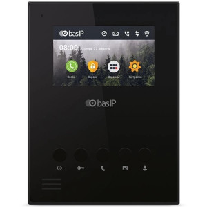 IP-видеодомофон 4.3" Bas-IP AU-04LAF black с Wi-Fi