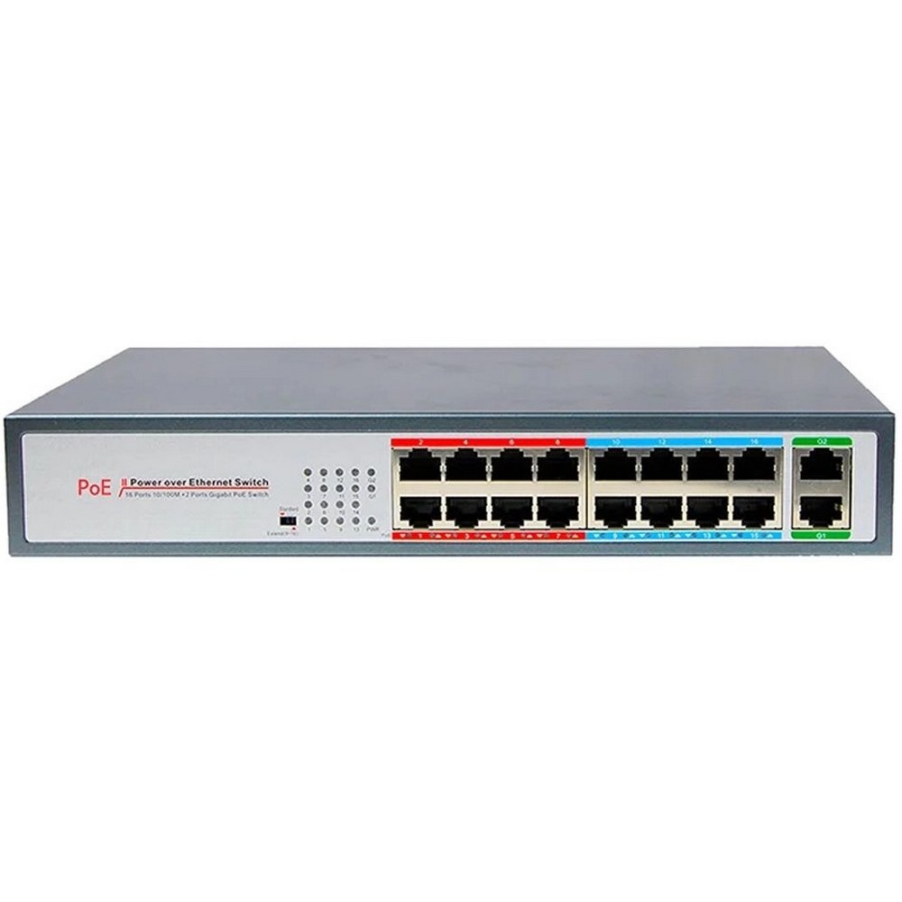 16-портовий PoE-комутатор Bas-IP SH-20.16 некерований