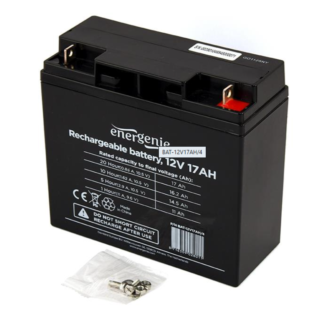 Аккумуляторная батарея EnerGenie BAT-12V17AH/4 AGM (12 В / 17 А·ч)