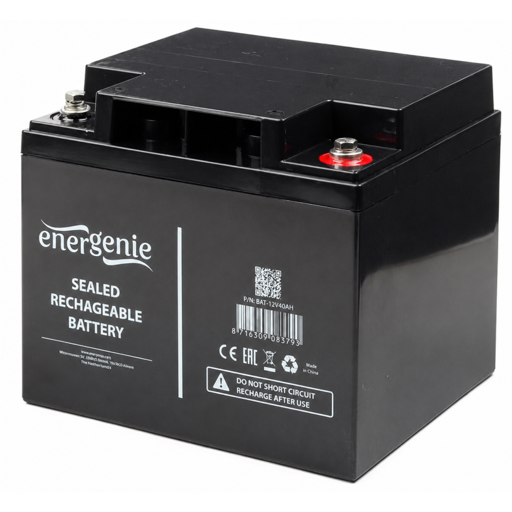 Акумулятор EnerGenie (BAT-12V40AH) 12V 40AH AGM