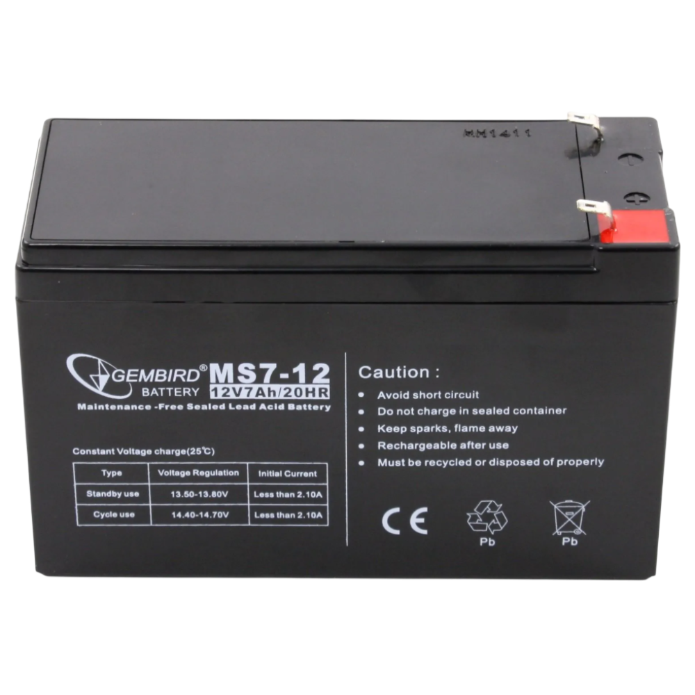 Аккумуляторная батарея EnerGenie BAT-12V7.2AH AGM (12 В / 7.2 А·ч)
