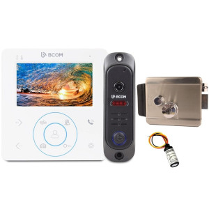 Комплект відеодомофона BCOM BD-480 White Kit + Atis Lock
