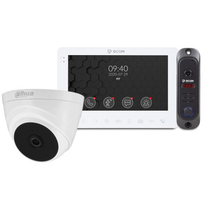 Комплект відеодомофона BCOM BD-780M White Kit + Dome CAM 2 MP