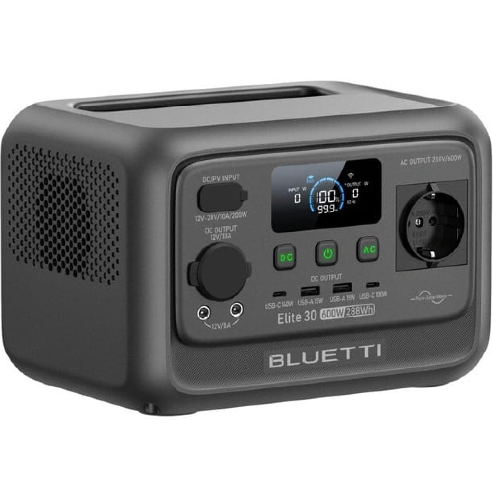 Зарядна станція Bluetti Elite 30 V2 / 600 Вт / 288 Вт⋅год