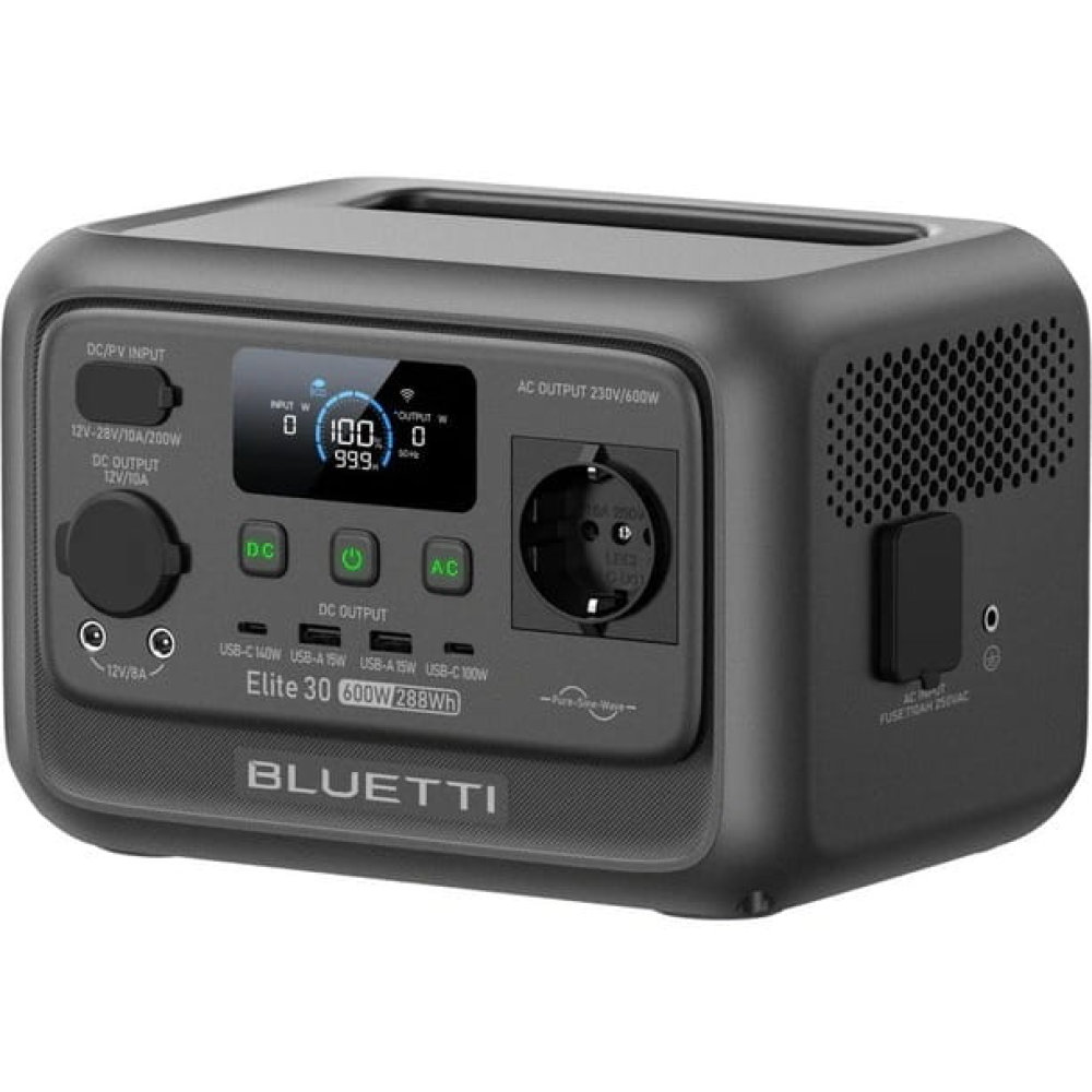 Зарядна станція Bluetti Elite 30 V2 / 600 Вт / 288 Вт⋅год