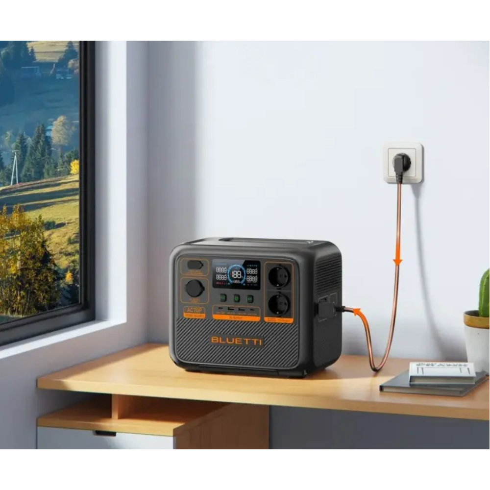 Зарядная станция Bluetti AC70P (1000 Вт / 864 Вт·ч)