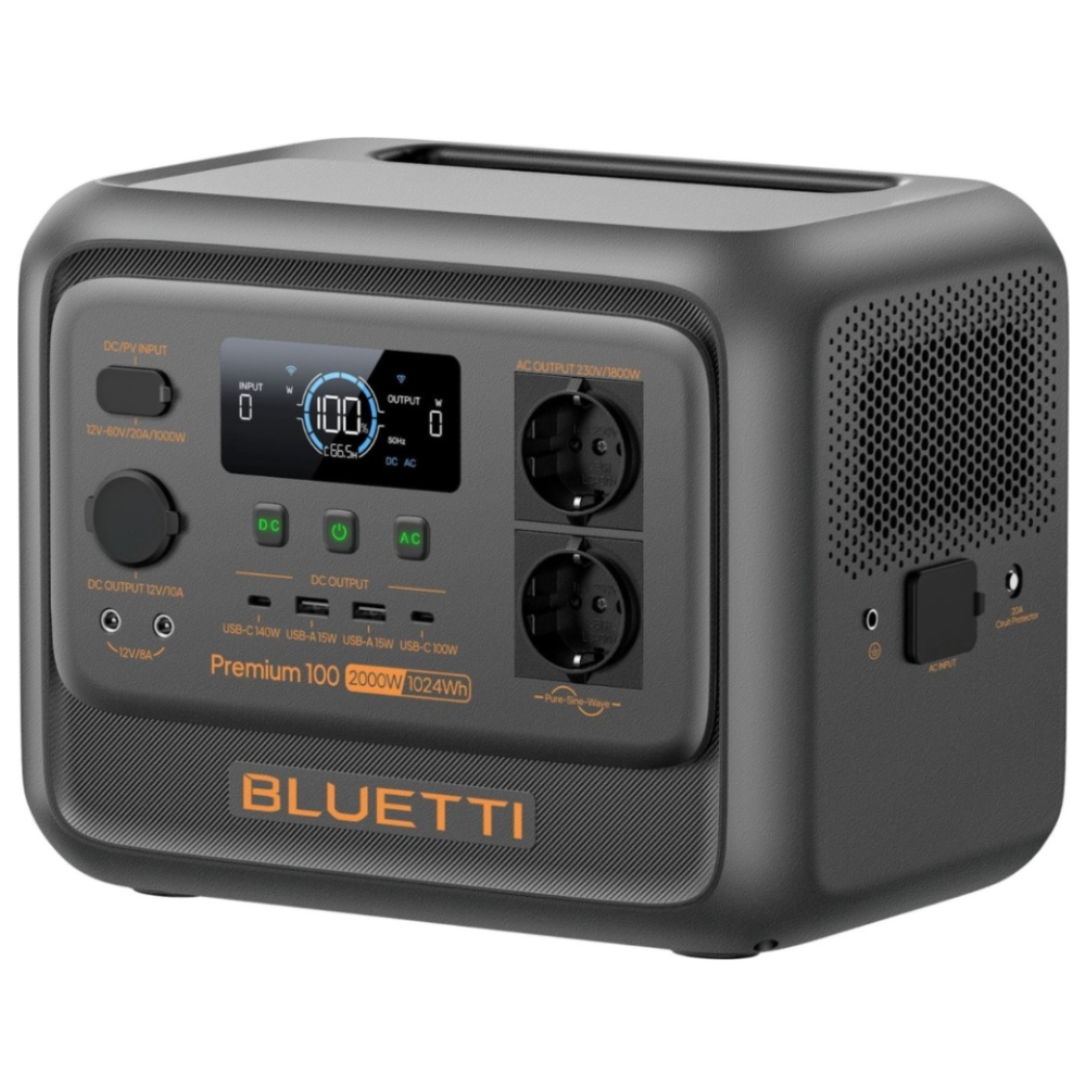 Зарядна станція Bluetti Premium 100 V2 (2000 Вт / 1024 Вт·г)