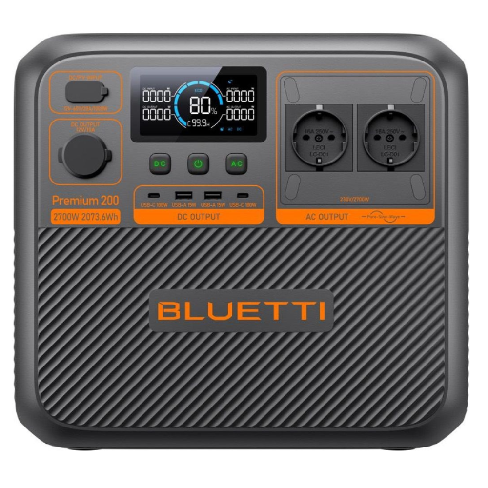 Зарядна станція Bluetti Premium 200 V2 (2700 Вт, 2073 Вт·г)