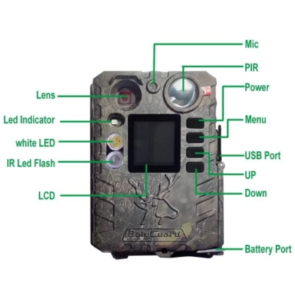 Фотоловушка BolyGuard BG410-D (37 Мп, 18650)