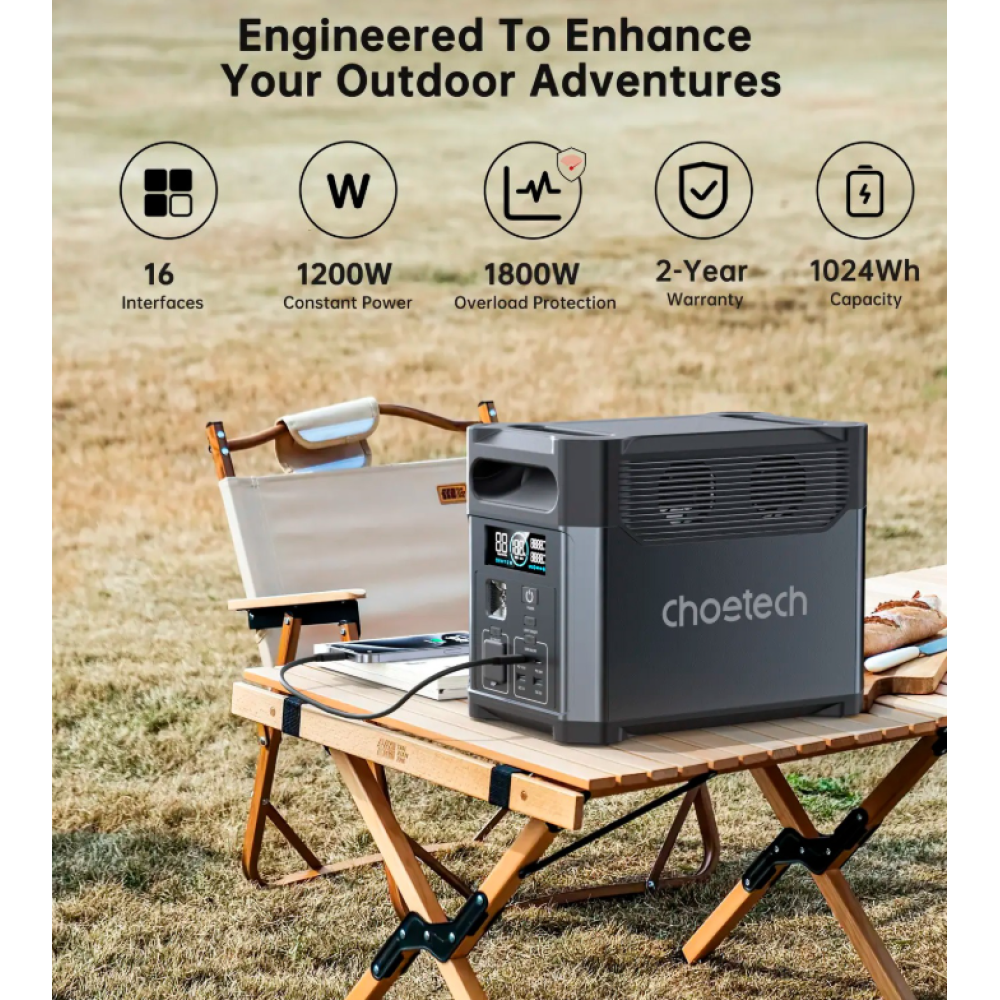 Зарядная станция Choetech BS009 BS009-EU-BK_OEM (3600 Вт / 3840 Вт·ч)