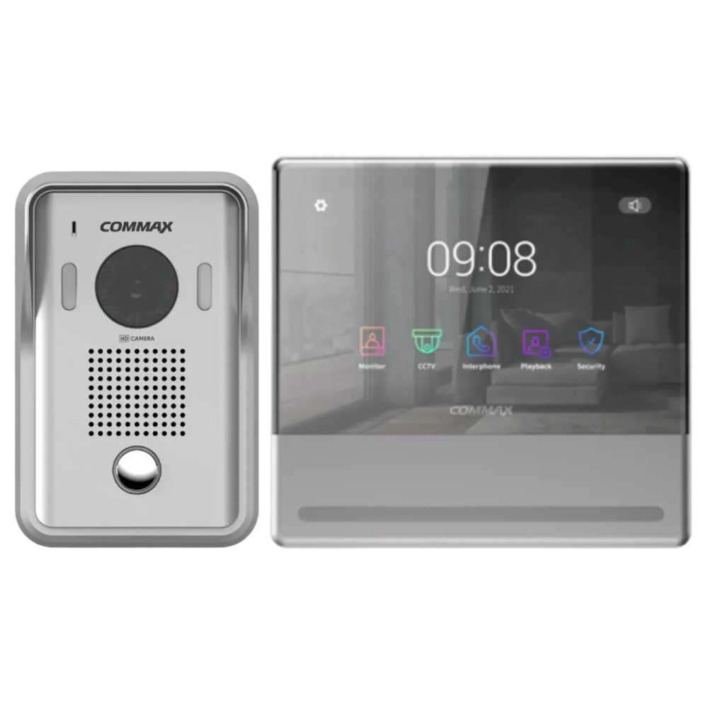 Комплект відеодомофона Commax (CIP-70QPT 7'' Wi-Fi + CIP-D20YS 125°)