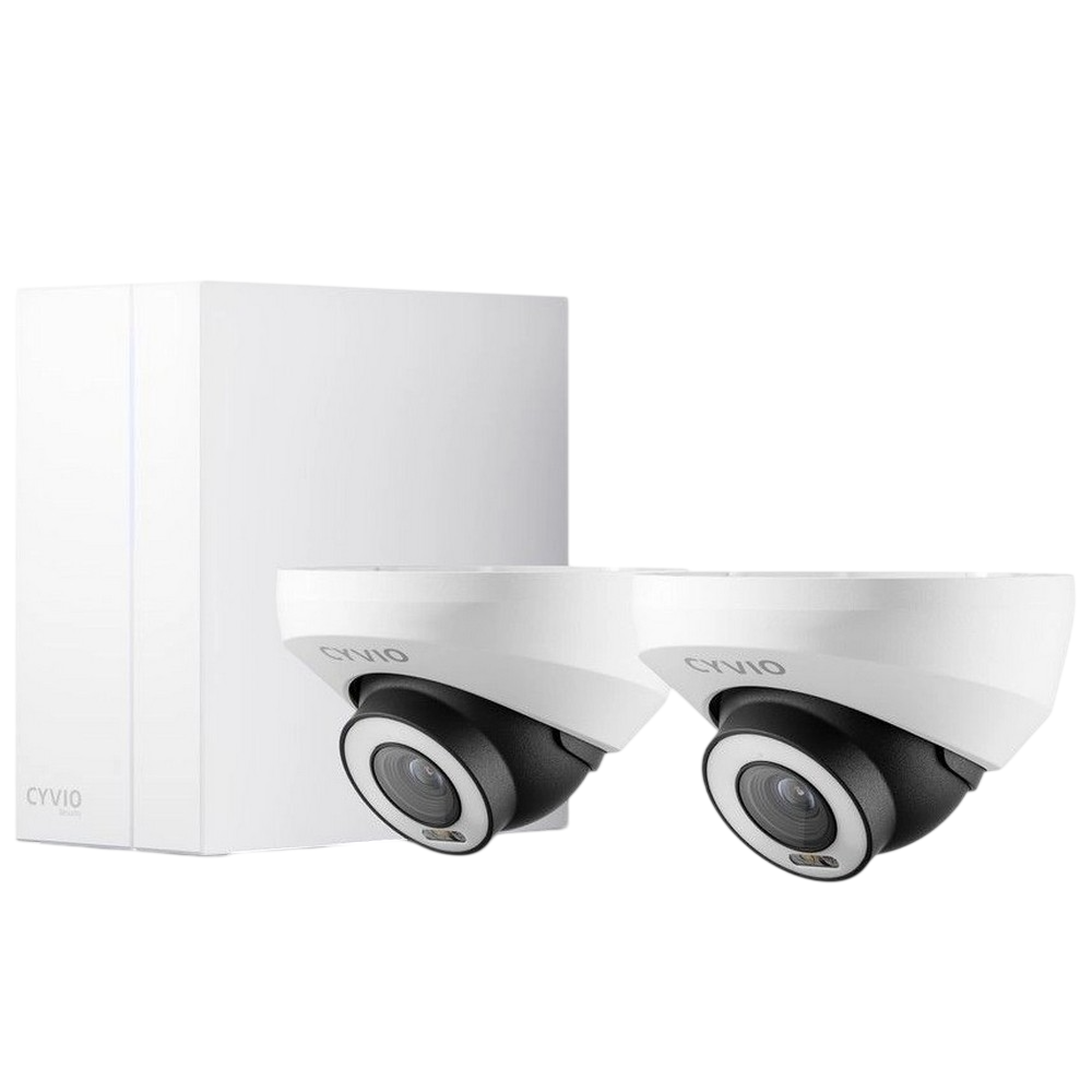 Комплект IP відеоспостереження CYVIO POE Dome 2Kit 8MP N2412D