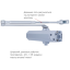 Дотягувач дверей RYOBI 2000 D-2055V SILVER
