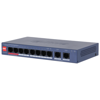 8-портовый PoE коммутатор Dahua DH-CS4010-8GT-110-V2 PoE управляемый