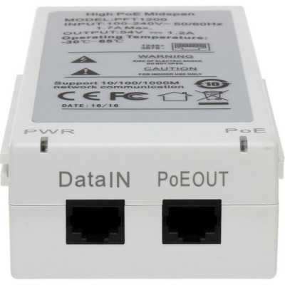 Hi-PoE Midspan інжектор (60Вт) Dahua DH-PFT1200
