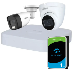 Комплект відеоспостереження Dahua HD KIT 2x2MP INDOOR-OUTDOOR + HDD 1TB