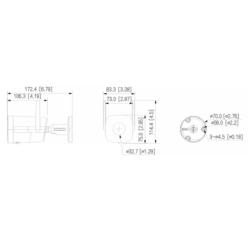 3 Мп IP-видеокамера Dahua DH-IPC-HFW1339DTK1-SAW-IL (2,8 мм) с Wi-Fi
