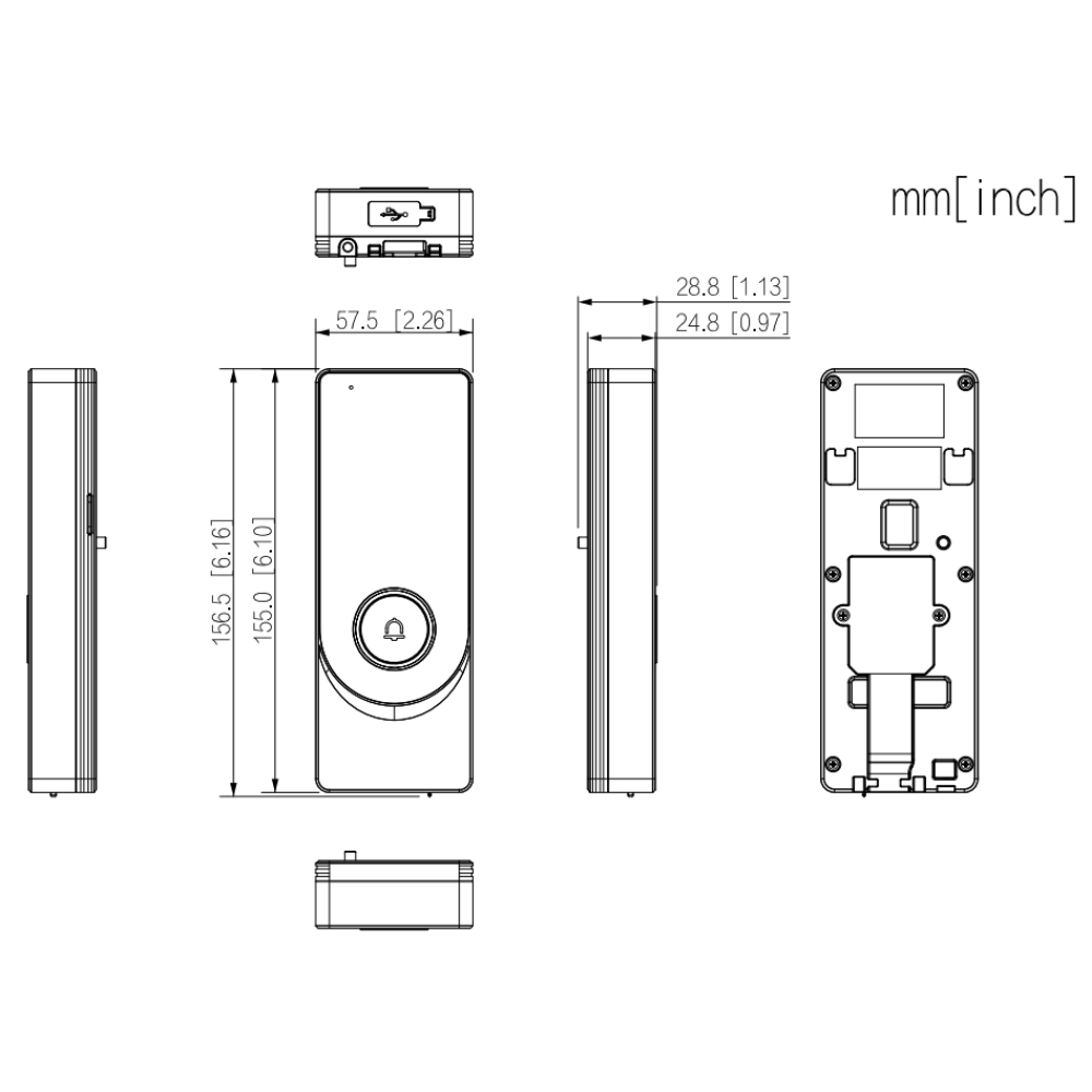 Терминал распознавания лиц Dahua DHI-ASI3103F-MEPW