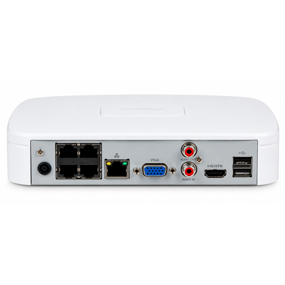 4-канальный NVR-видеорегистратор Dahua DHI-NVR2104-P-4KS3 4PoE 1HDD Lite