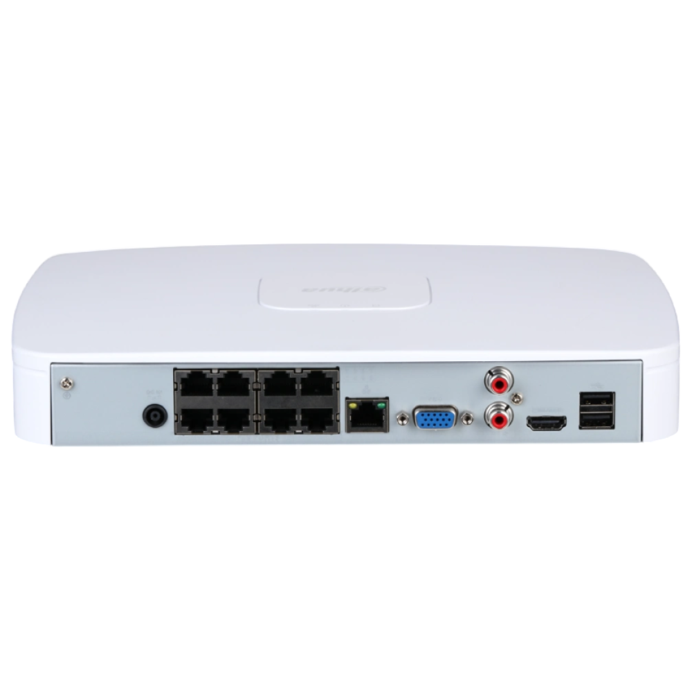 8-канальный NVR-видеорегистратор Dahua DHI-NVR2108-8P-4KS3 Smart 1U 8PoE 1HDD Lite