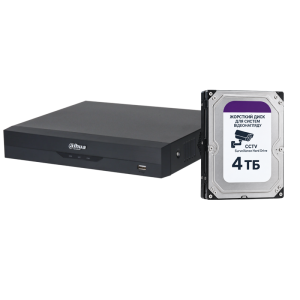8-канальний NVR-відеорегистратор Dahua DHI-NVR2108HS-I2 з HDD на 4Тб