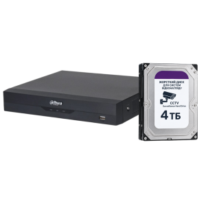 16-канальний NVR-відеорегистратор Dahua DHI-NVR2116HS-I2 з HDD на 4Тб (DHI-NVR2116HS-I2 (HDD 4TB))