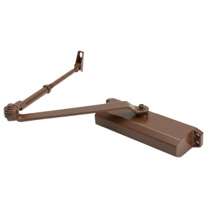 Дверний доводчик Dortec DT-65HA Brown 85-120кг з фіксацією дверей у відчиненому положенні