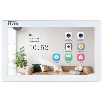 Видеодомофон SEVEN DP-7570 FHD IPS white
