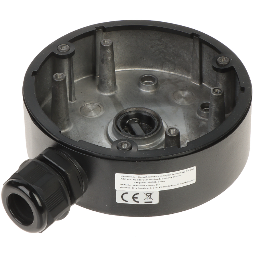 Розподільна коробка Hikvision DS-1280ZJ-DM21 Black, водонепроникна