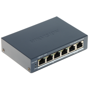 6-портовий PoE-комутатор Hikvision DS-3E1506P-EI/M керований