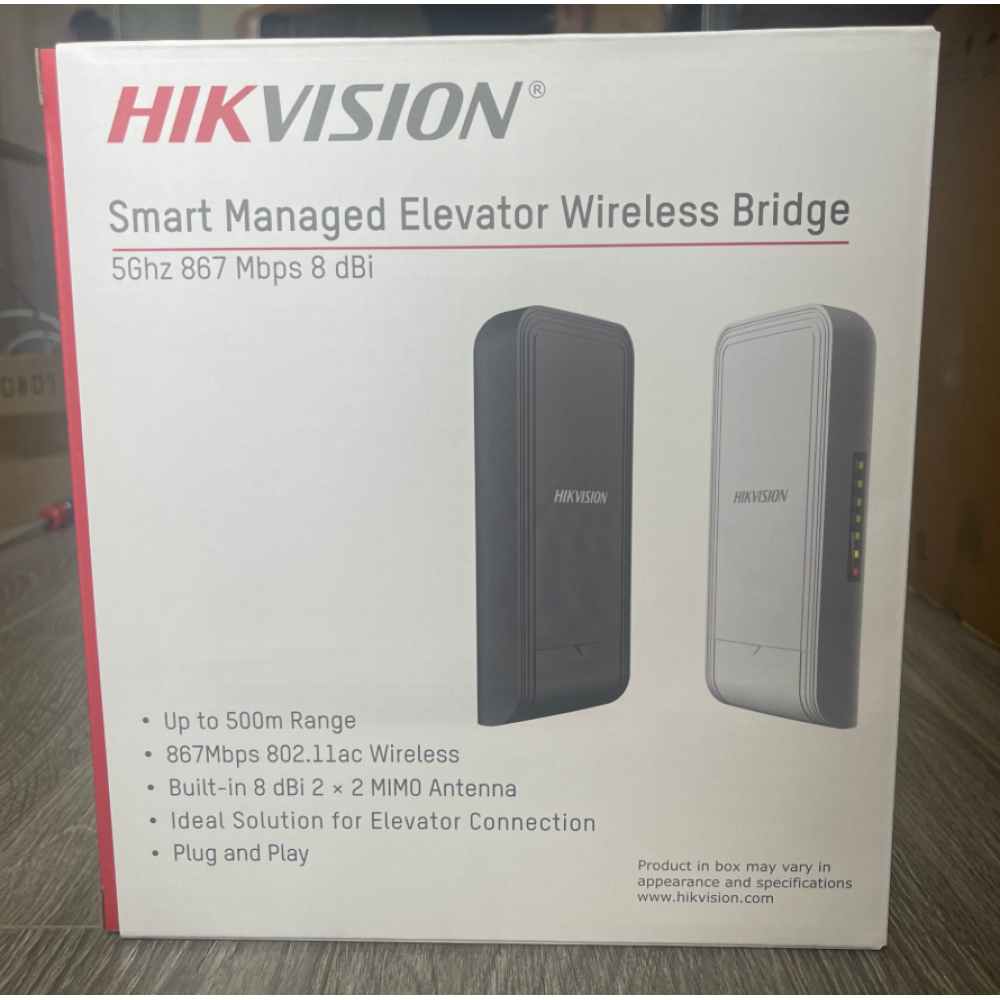 Бездротовий міст Hikvision DS-3WF0EC-5ACT(B) для ліфтів, 5 ГГц