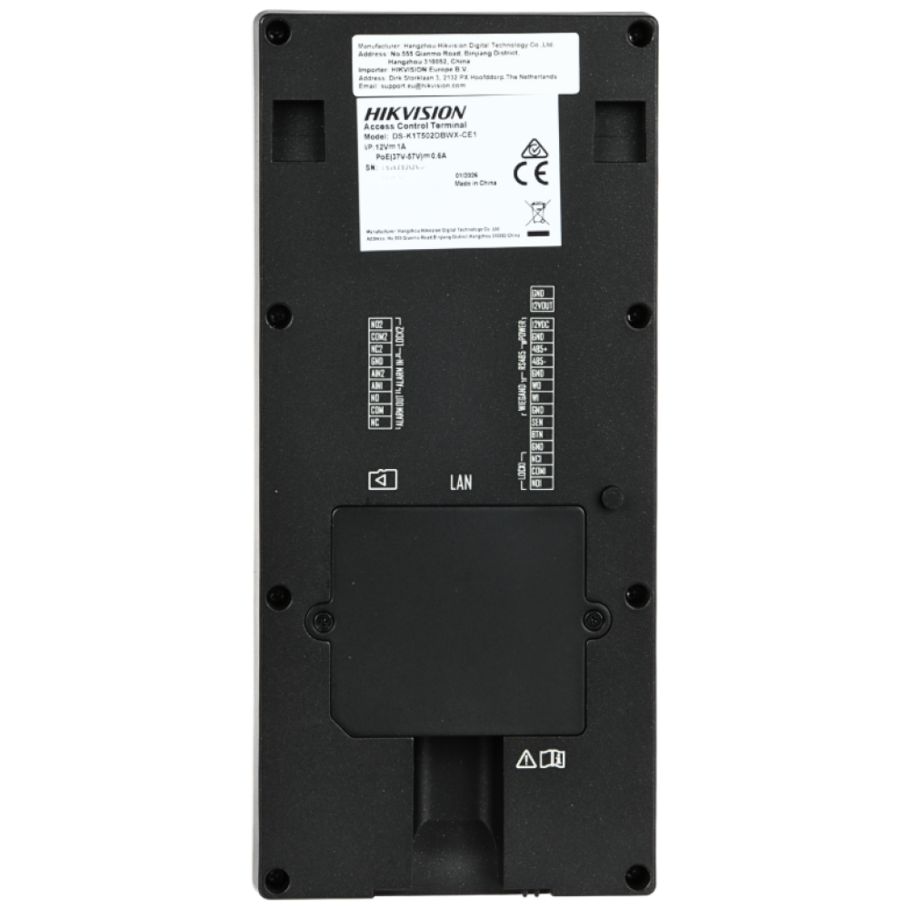 Терминал Hikvision DS-K1T502DBWX-CE1