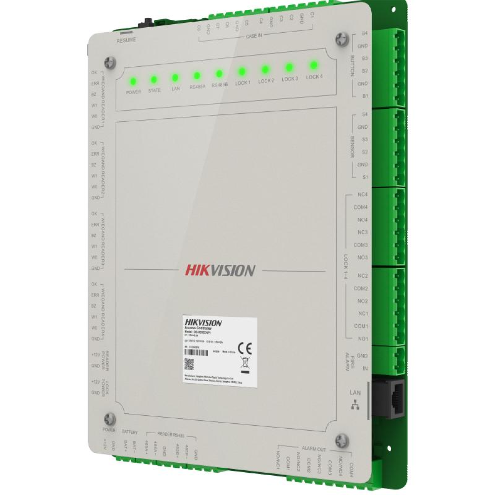 Автономный контроллер Hikvision DS-K2624X(P) для 4 дверей