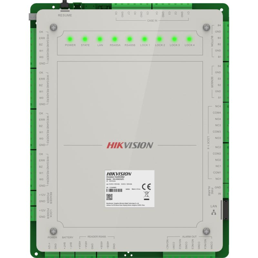 Автономный контроллер Hikvision DS-K2624X(P) для 4 дверей