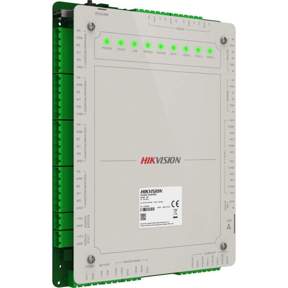 Автономный контроллер Hikvision DS-K2624X(P) для 4 дверей