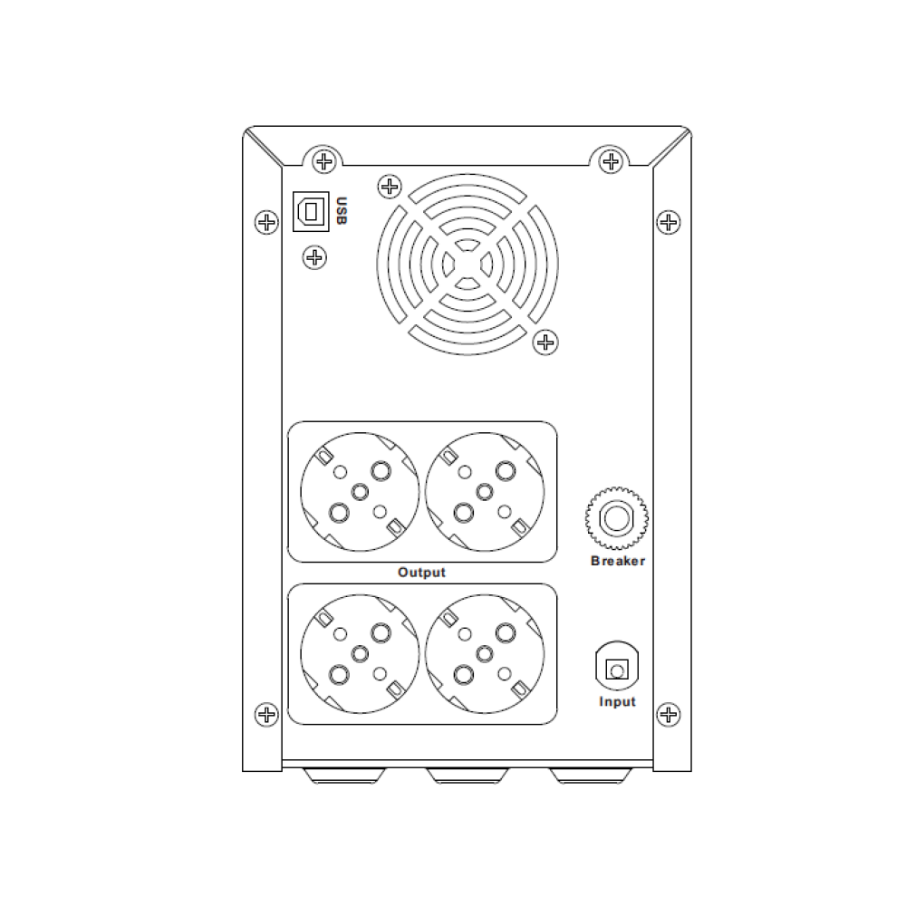 Джерело безперебійного живлення Hikvision DS-UPS3000-R (3000 ВА / 1800 Вт)