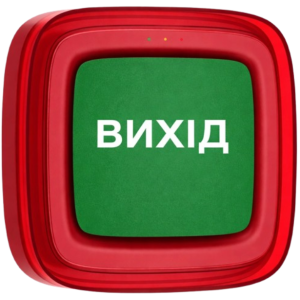 Бездротовий адресний пожежний оповіщувач Ajax EN54 FireProtect (VAD) "ВИХІД" Red (161312.277.RD1)