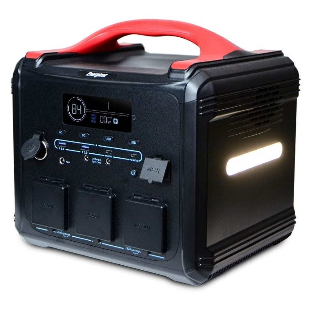 Зарядна станція ENERGIZER PPS1100W2F - 1102Wh/AC 1200W/100W PD/2xUSB/2xDC/1xCar/MPPT