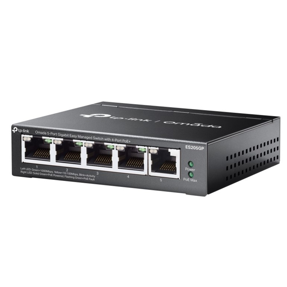 5-портовый PoE-коммутатор TP-Link Omada ES205GP