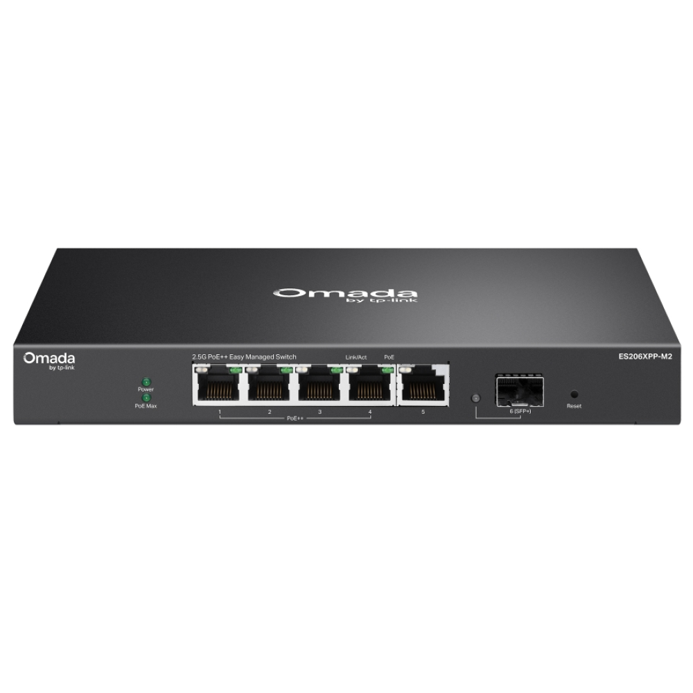 6-портовый PoE-коммутатор TP-Link Omada ES206XPP-M2 управляемый