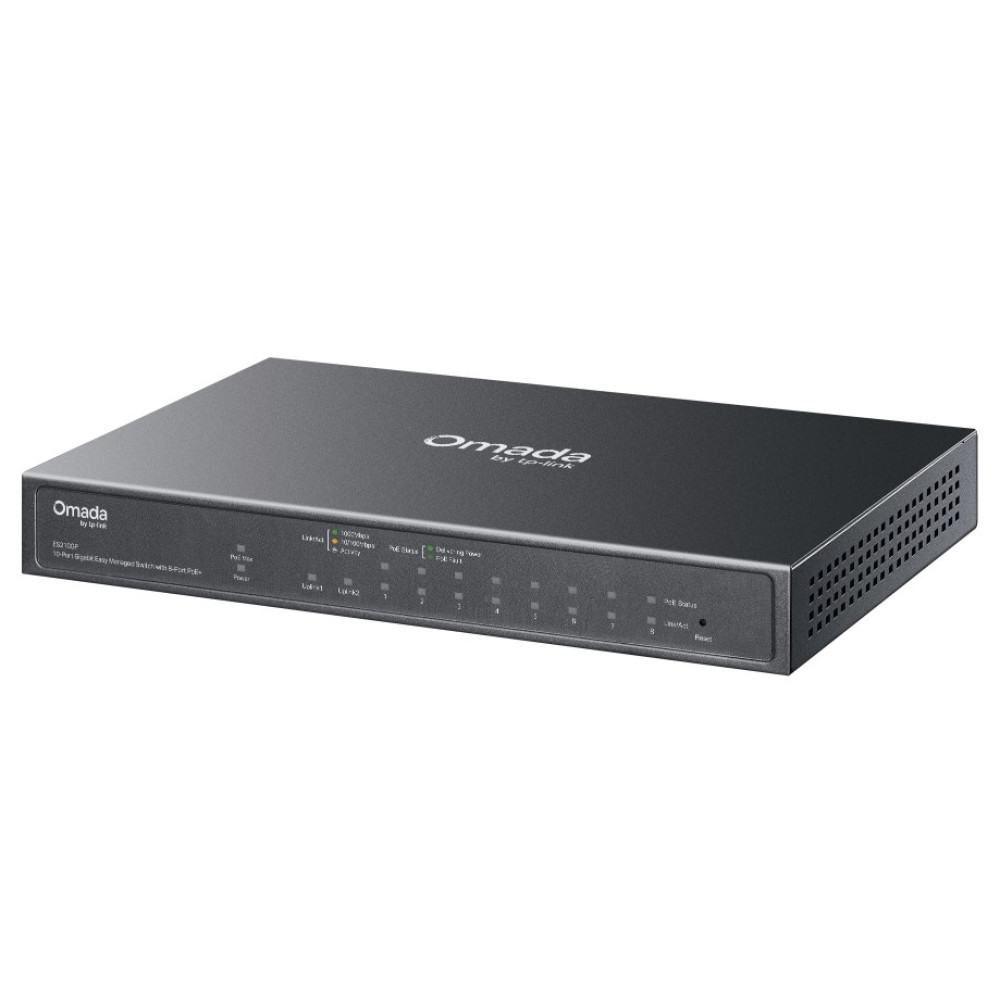 10-портовий PoE-комутатор TP-Link Omada ES210GP