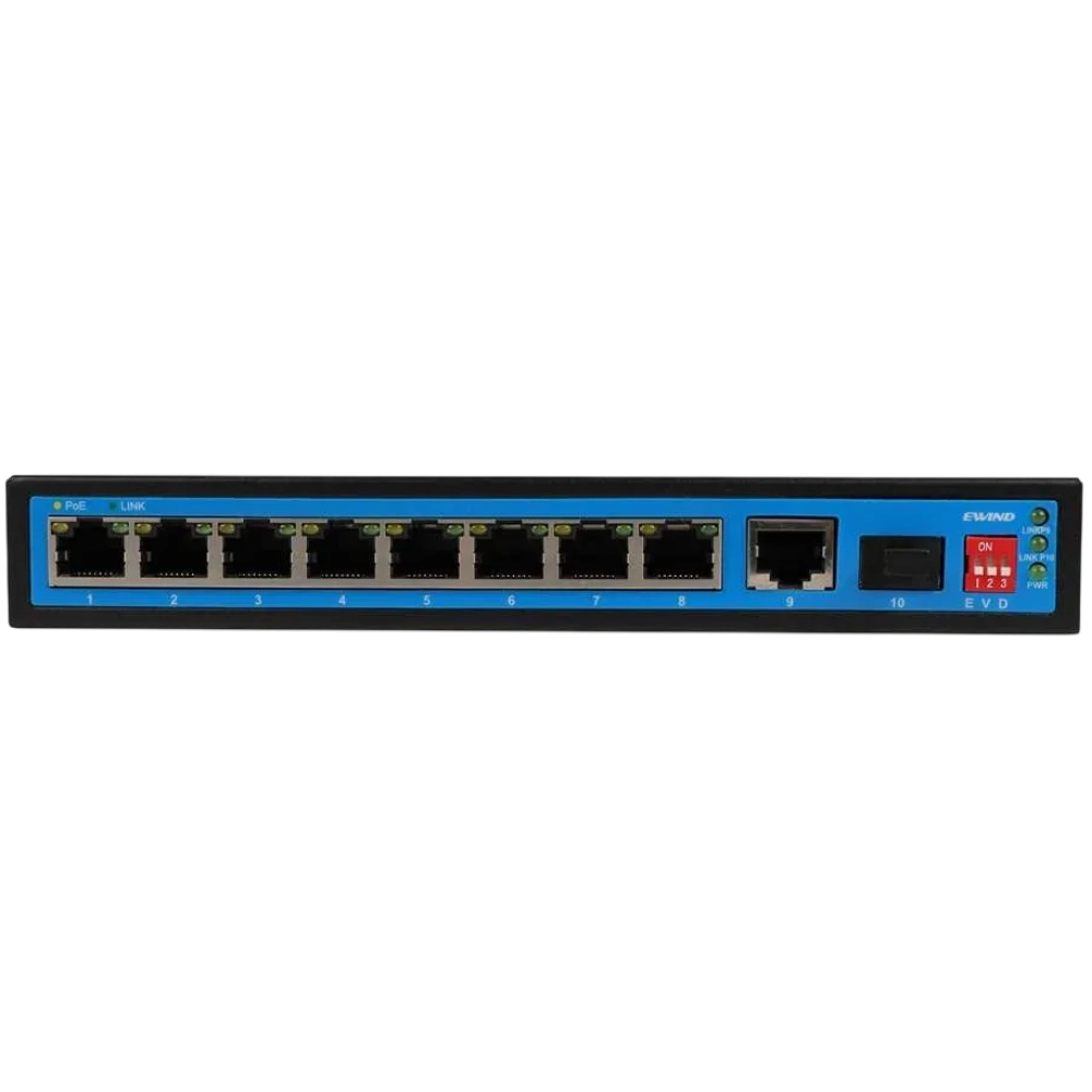 10-портовий PoE-комутатор Ewind EW-S1910CFG-DP PoE некерований