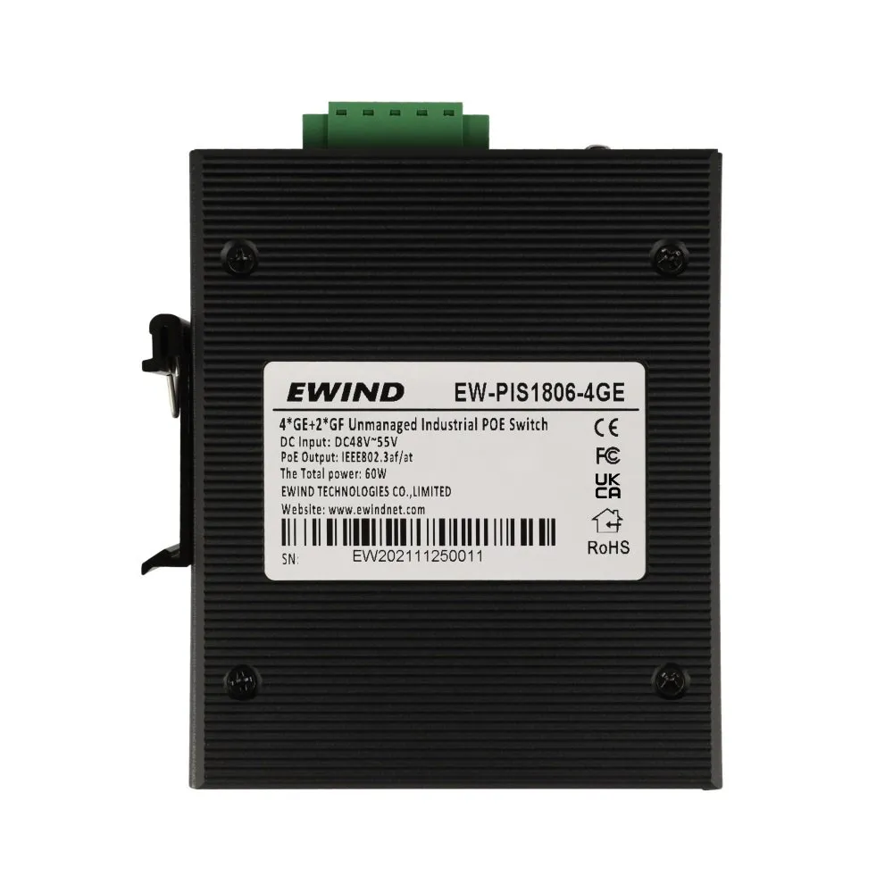 6-портовый коммутатор Ewind EW-PIS1806-4GE неуправляемый