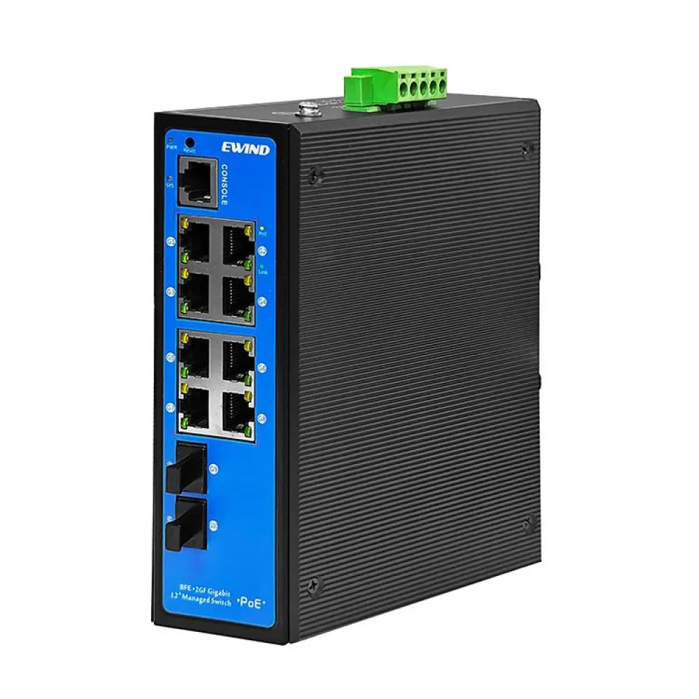 10-портовий комутатор Ewind EW-PIS2710M-8FE керований
