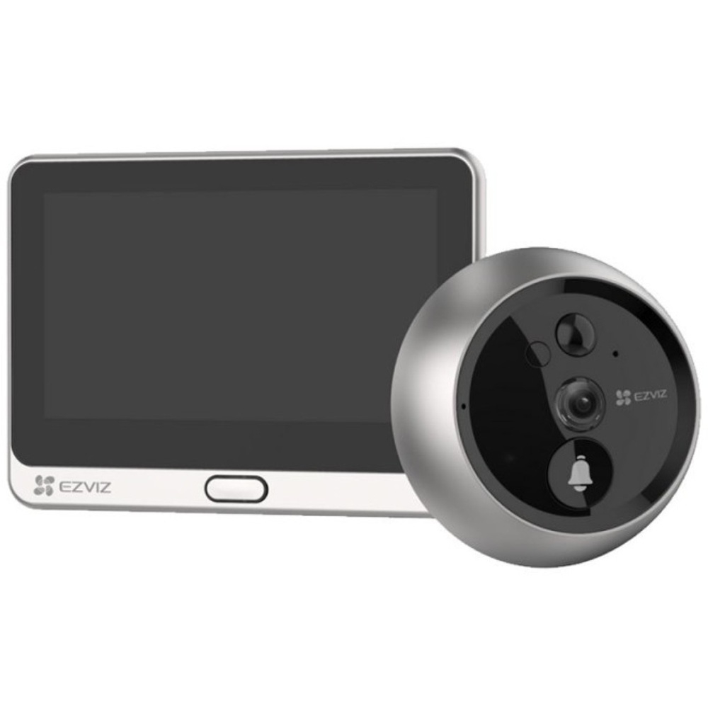 Wi-Fi бездротове дверне відеовічко з панеллю Ezviz CS-DP2 (3WPFBS,3MP)