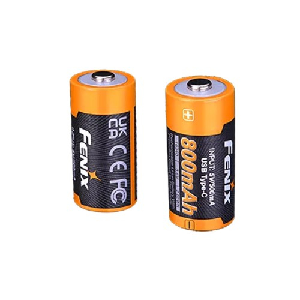Аккумулятор 16340 Fenix 800 UP mAh Li-ion Type-C