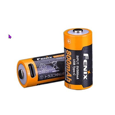 Аккумулятор 16340 Fenix 800 UP mAh Li-ion Type-C